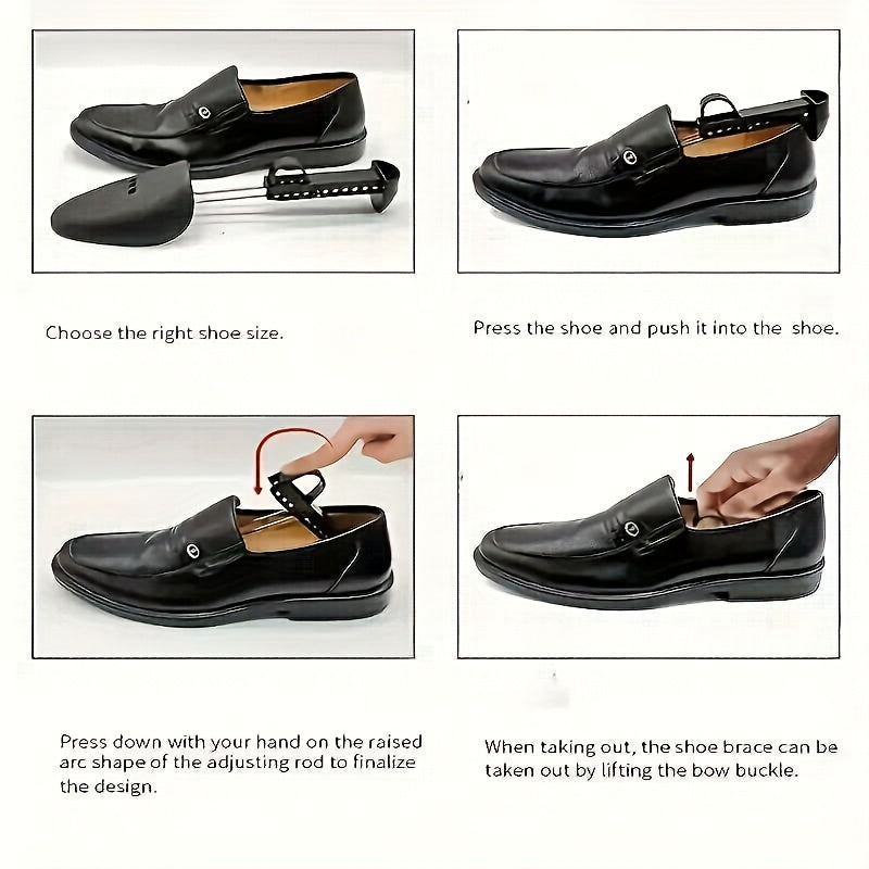 Men's Shoe Supports Adjustable Plastic Shoe Last Expanders for Dress & Casual Shoes