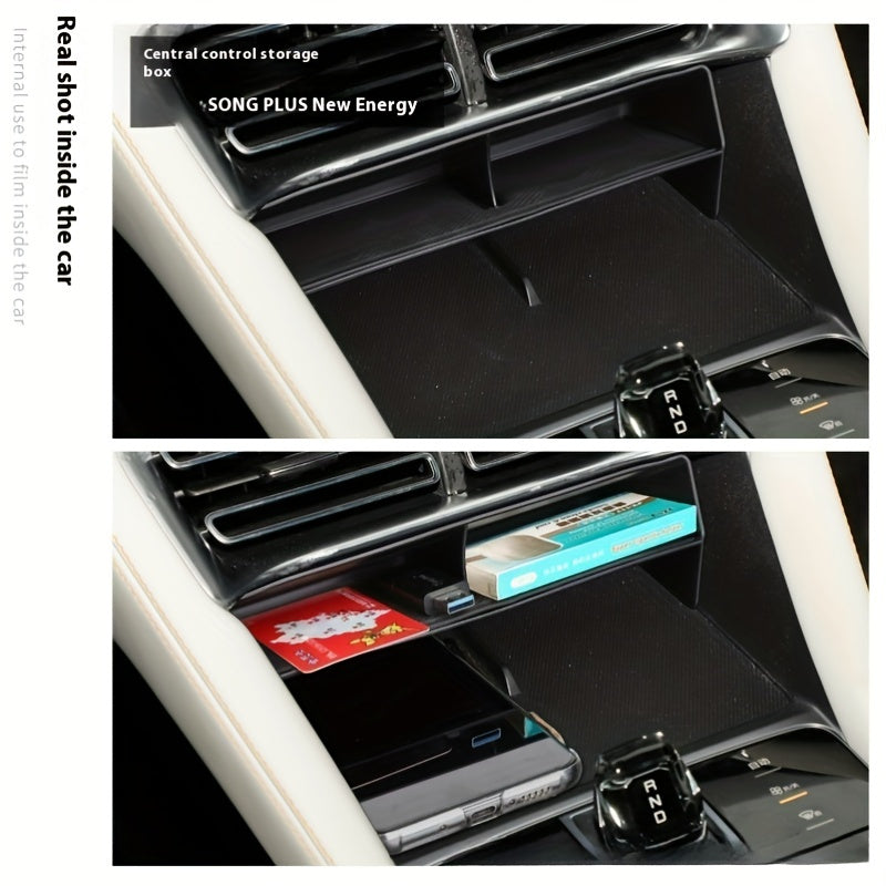 Multi-Functional Car Console Organizer PVC Storage Box for EV Models