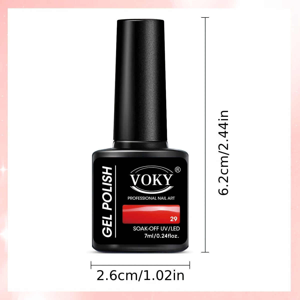 9-Bottle Gel Nail Polish Set Long-Lasting UV LED Hypoallergenic Formaldehyde-Free 0.24 oz