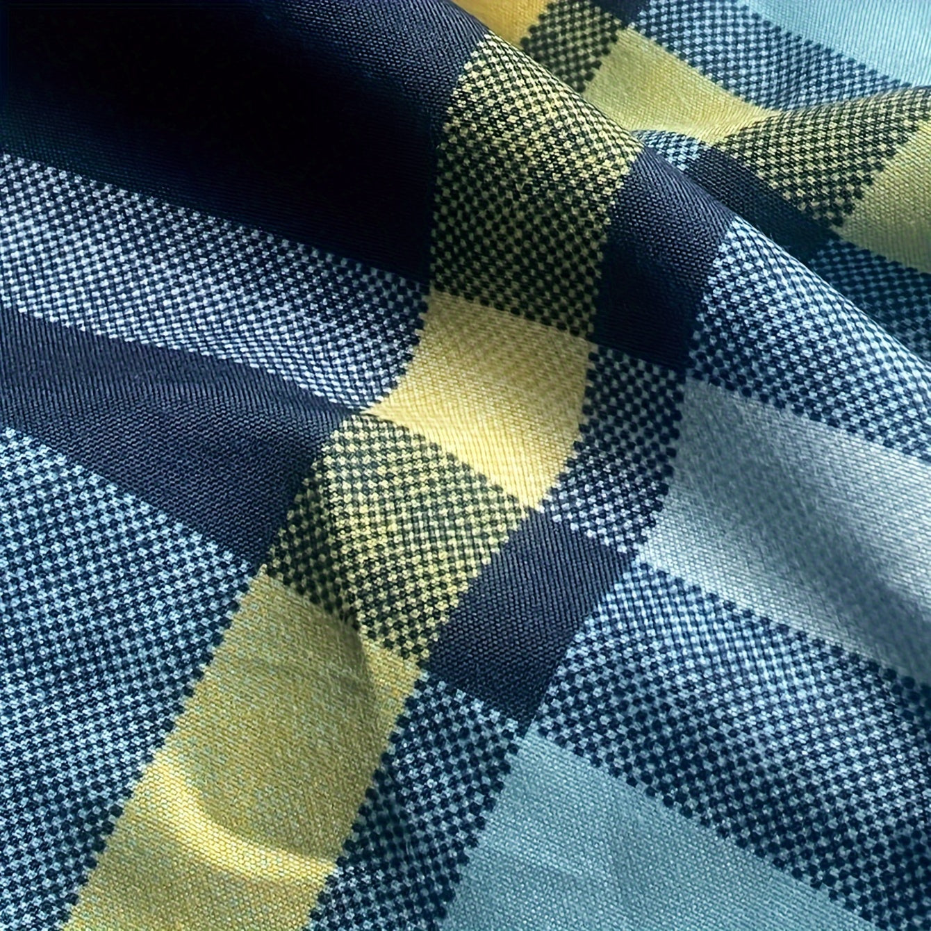 Striped Plaid Printed Brushed Pillowcases Set of 2 Soft Breathable Cover for Bedroom Sofa