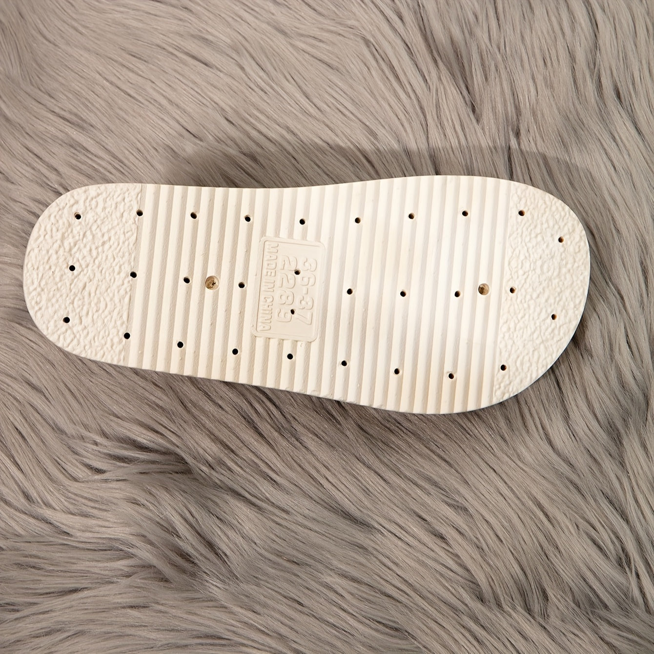 Women's Solid Color Platform Sandals with Double Buckle PVC Slip-On Summer Beach Slides