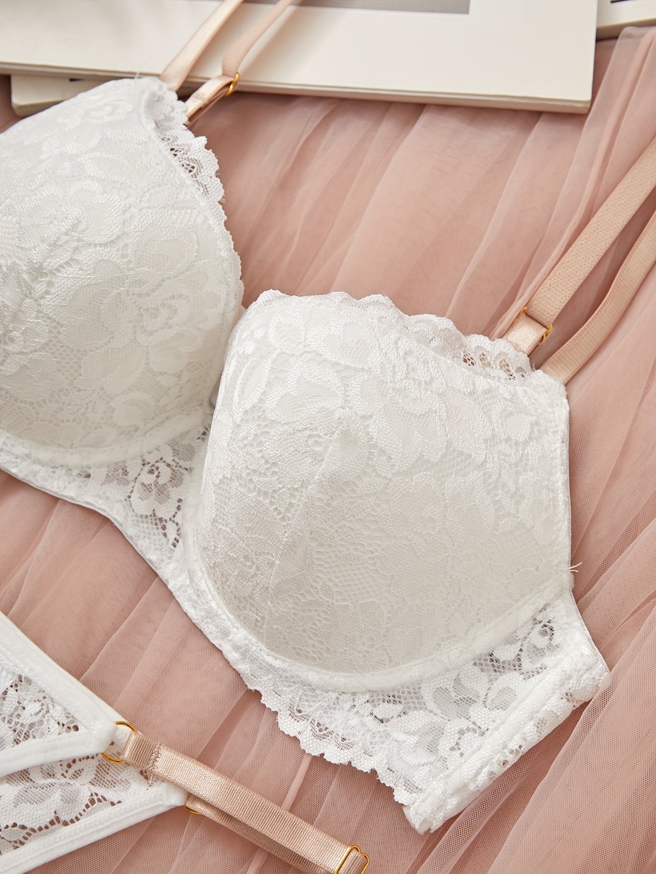 Women's Lace Lingerie Set Bra and Thong Underwear for Women