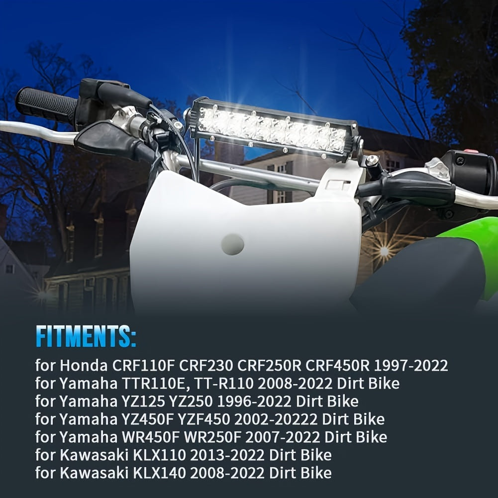 60W LED Light Switch Light Bar Kit with Wiring Harness for Dirt Bikes