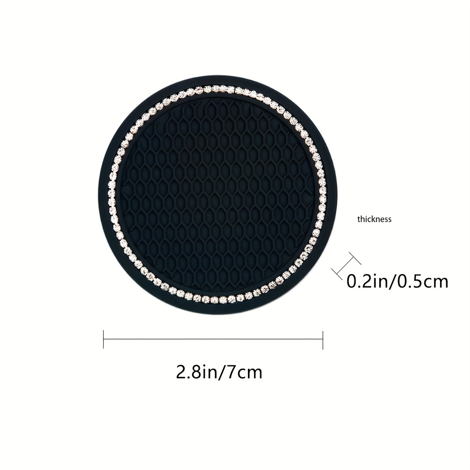 Avtomobil silikoni stakan tutqichining qopqog'i, sirpanmaydigan, dumaloq, suv chiqarish