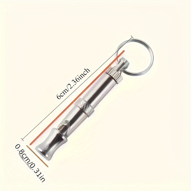 Adjustable Metal Ultrasonic Dog and Bird Training Whistle