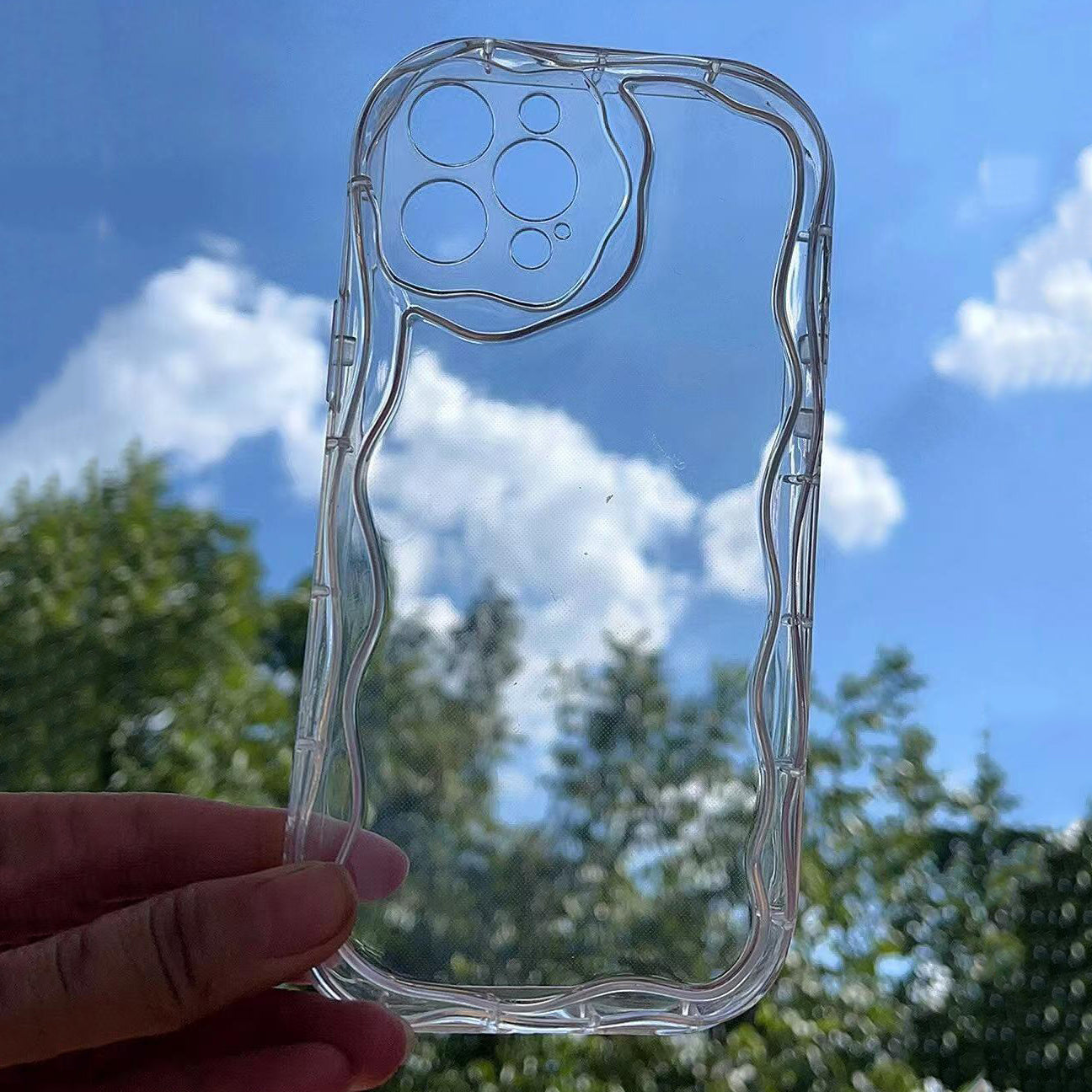 3D Water Graphic Phone Case for iPhone Durable Slim Stylish with Lens Protection