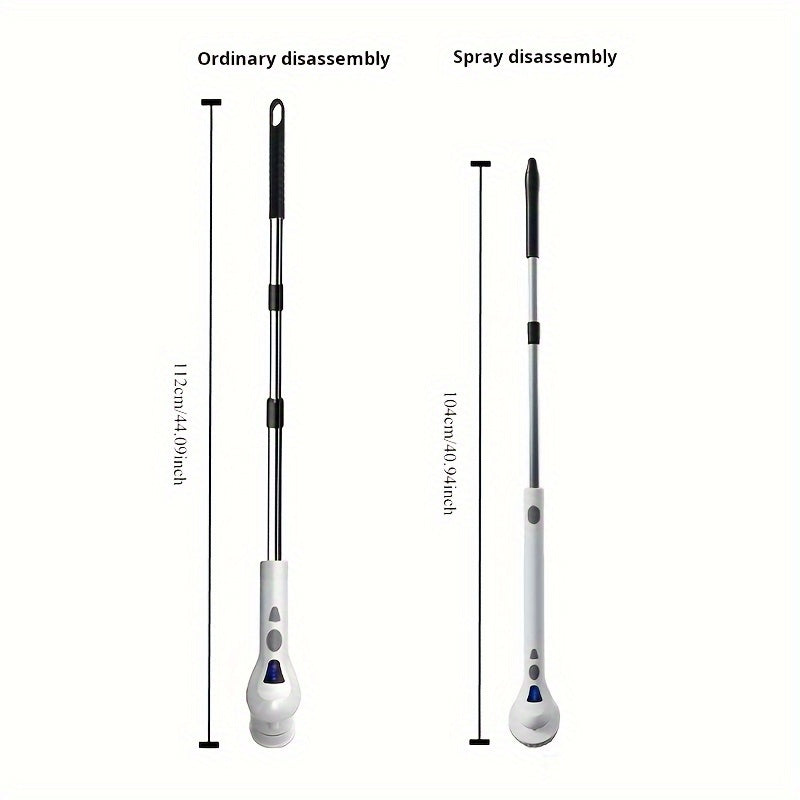 9-in-1 Electric Rotating Cleaning Brush with Spray Waterproof Wireless 9 Brush Heads