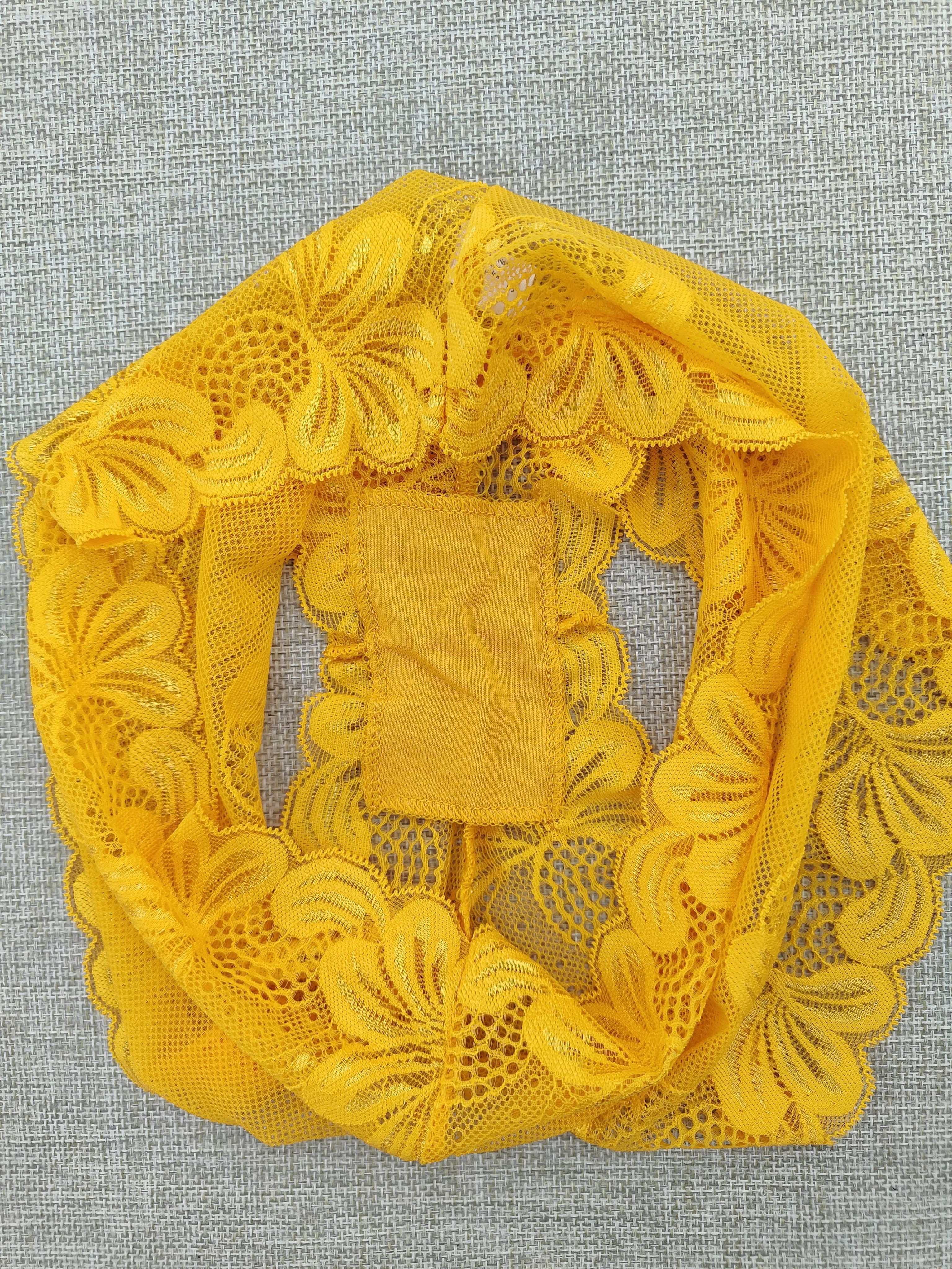 Women's Lace Boyshort Panties 5-Pack Non-See-Through Nylon Blend Underwear