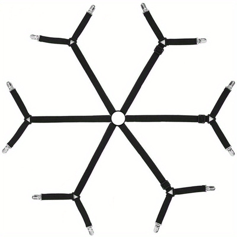 Pinzas ajustables para sábanas con 12 sujetadores antideslizantes para fijar la funda de colchón y la manta