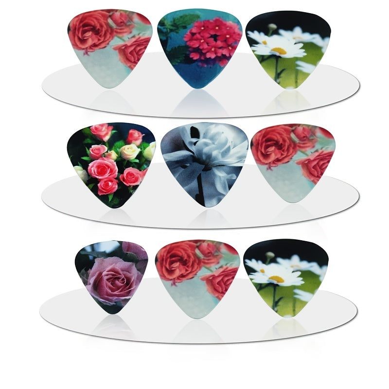 10 Colorful Cartoon Zombie Guitar Picks PVC 0.46/0.71/1.0mm for Acoustic Bass Ukulele