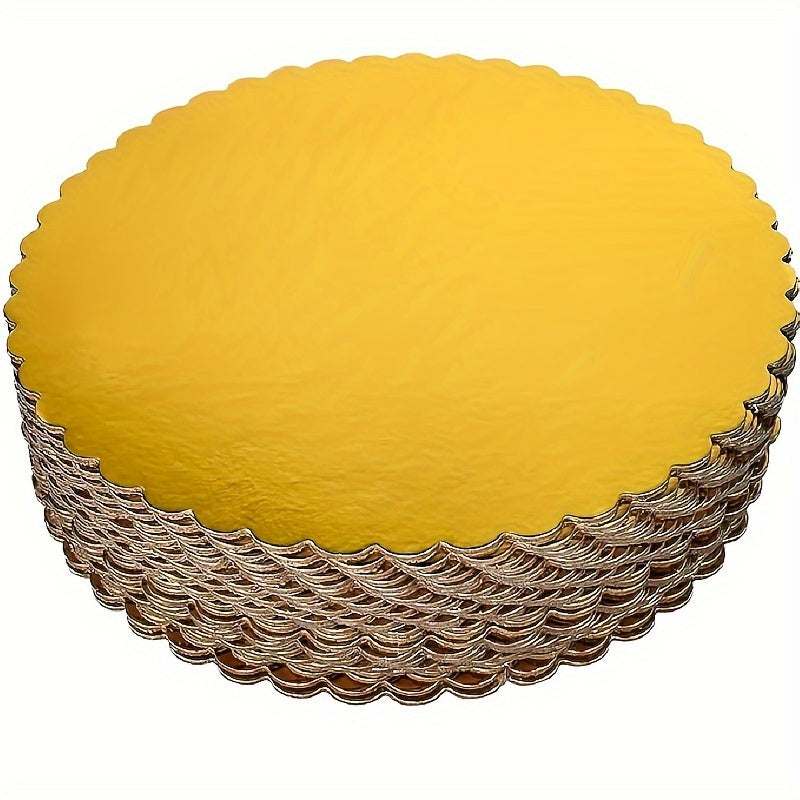 Round Cake Boards Pack of 10, 20.32/25.4/30.48cm, Disposable, Oil & Moisture Proof