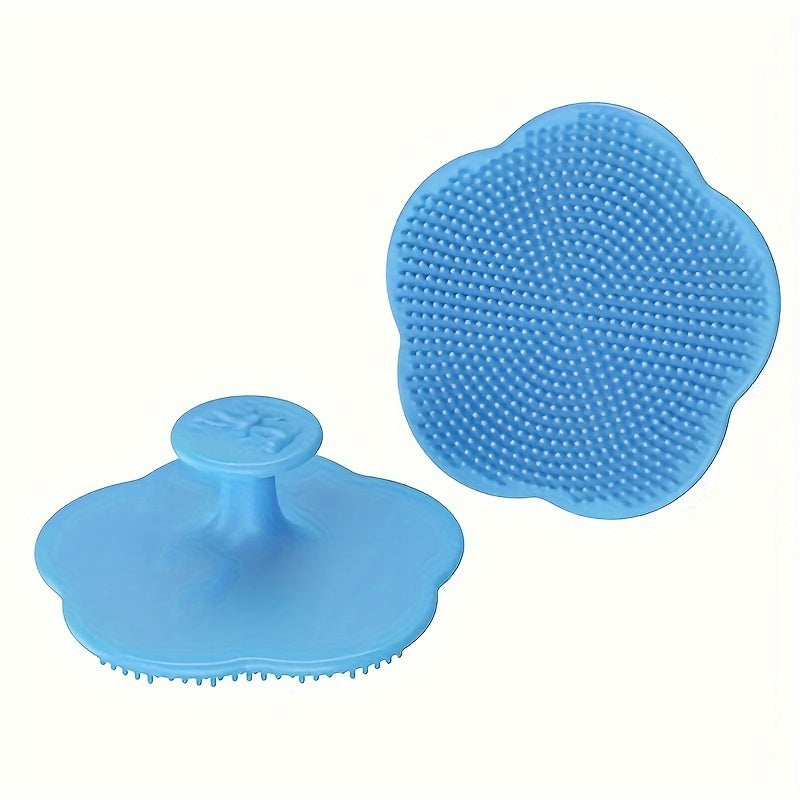 Детская щетка для шампуня из мягкого силикона - нежный массажер и эксфолиатор для кожи головы детей