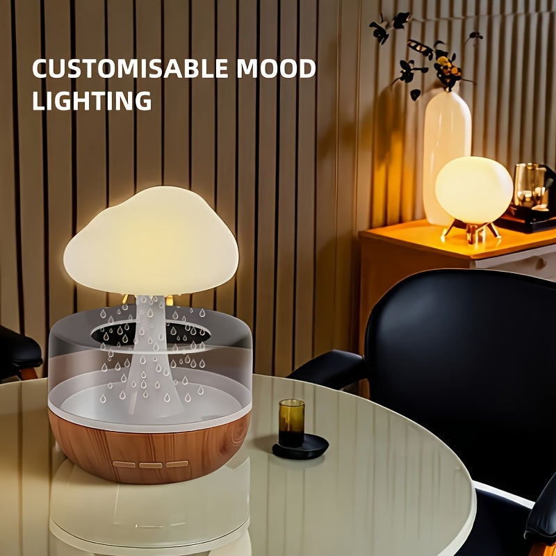 Креативный увлажнитель капля дождя с USB-аккумулятором и диффузором воздуха с радужным светом