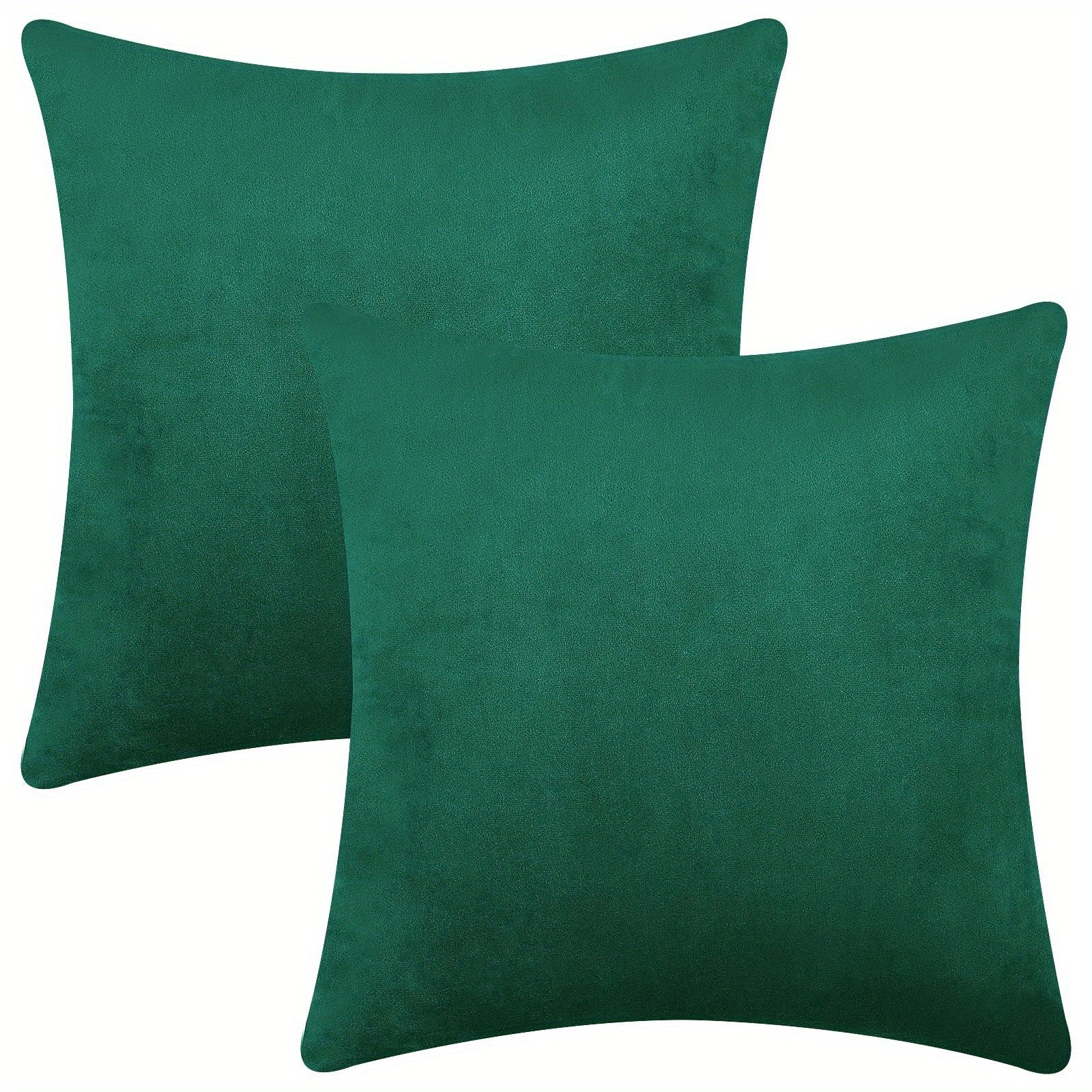 Fundas de almohada de color sólido de terciopelo para sofá cama coche 18x18 pulgadas