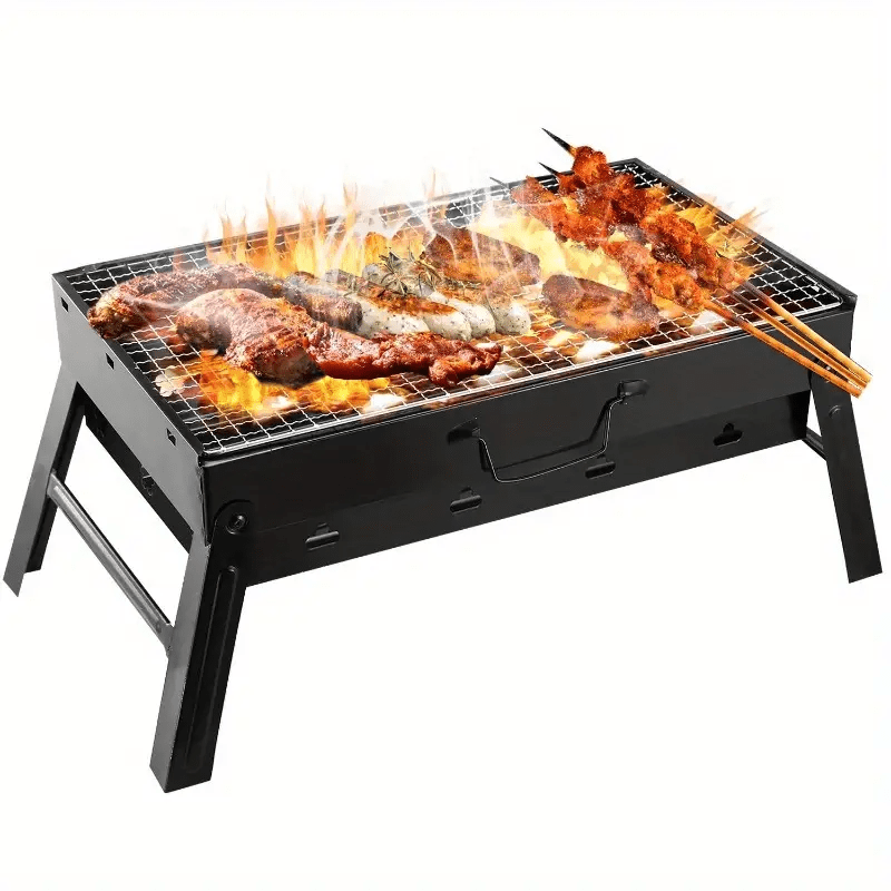  portativ yig'iladigan lager barbekyu grill, yengil, chidamli, tashqi oshpazlik uskunasi