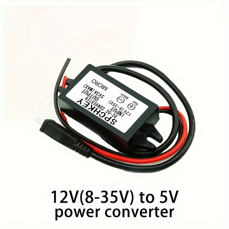DC Quvvat Konvertori 24V/12V dan 5V Micro Ulanish uchun Past Voltajli Quvvat ta'minoti