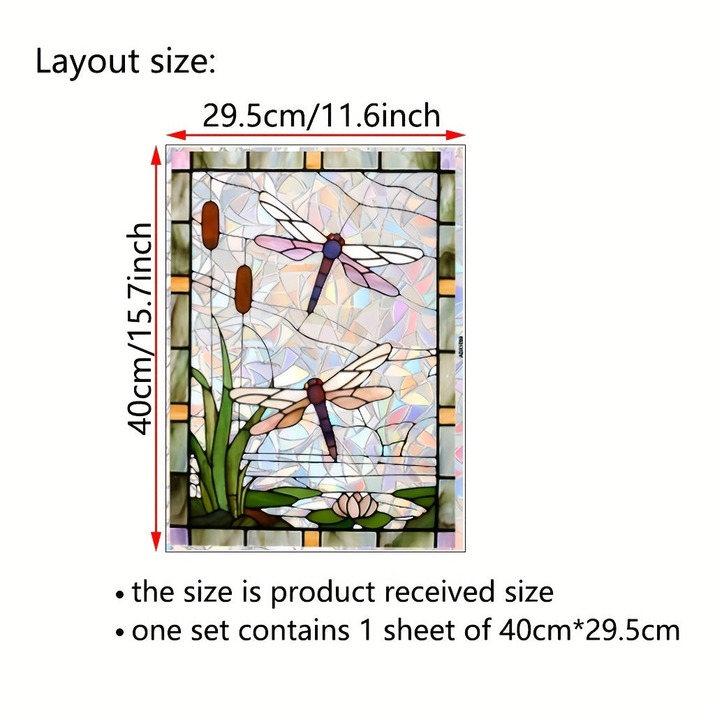 Sun Catcher Window Decal Reusable PVC Glass Cling for Living Room Bedroom