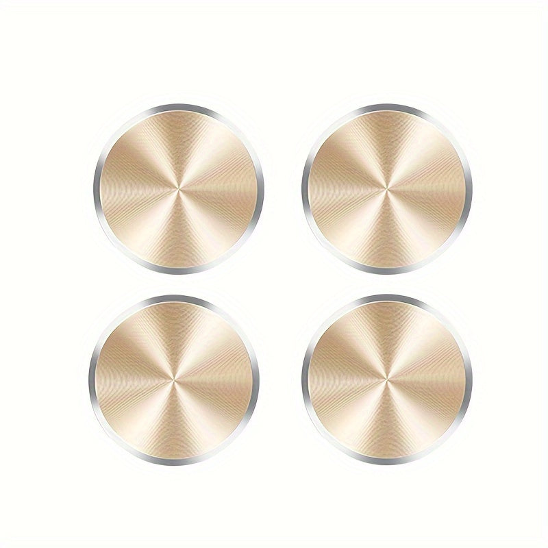 4pcs Magnetic Metal Car Phone Holder Plates for Support and Navigation