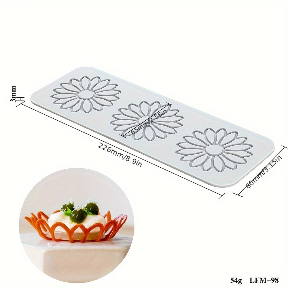 Silicone Cake Lace Mold Flower Leaf Pattern for Baking and Decoration