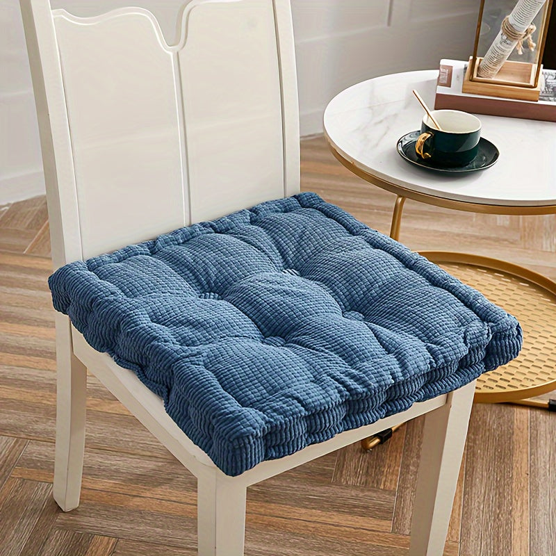 Round Dandelion Corduroy Seat Cushion for Office Bedroom Dining Chair Thick and Soft
