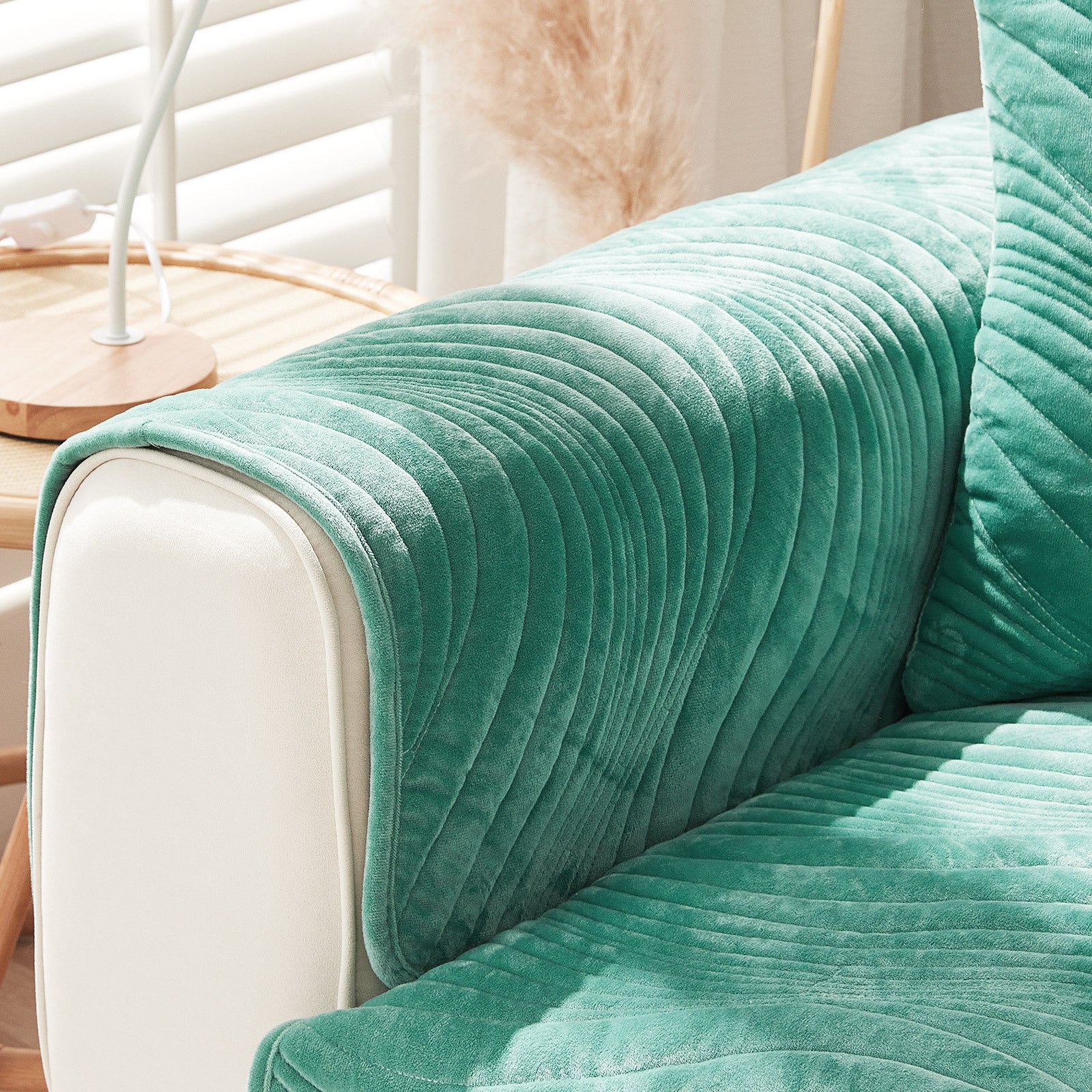 Чехол для дивана в скандинавском стиле из плюша для гостиной и офиса