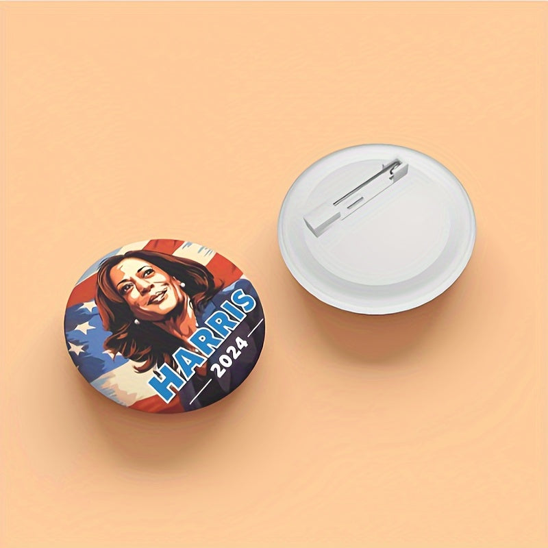2024 Президентлик Кампания Тугмалар Қўшмаси 5та Минималистик Услубда Айналаси Белгилар 5.9см