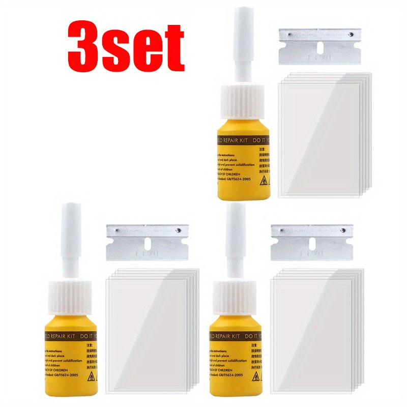 Car Repair Kit Auto Glass Crack Fix Tool for Windshield Scratch Scratch Repair