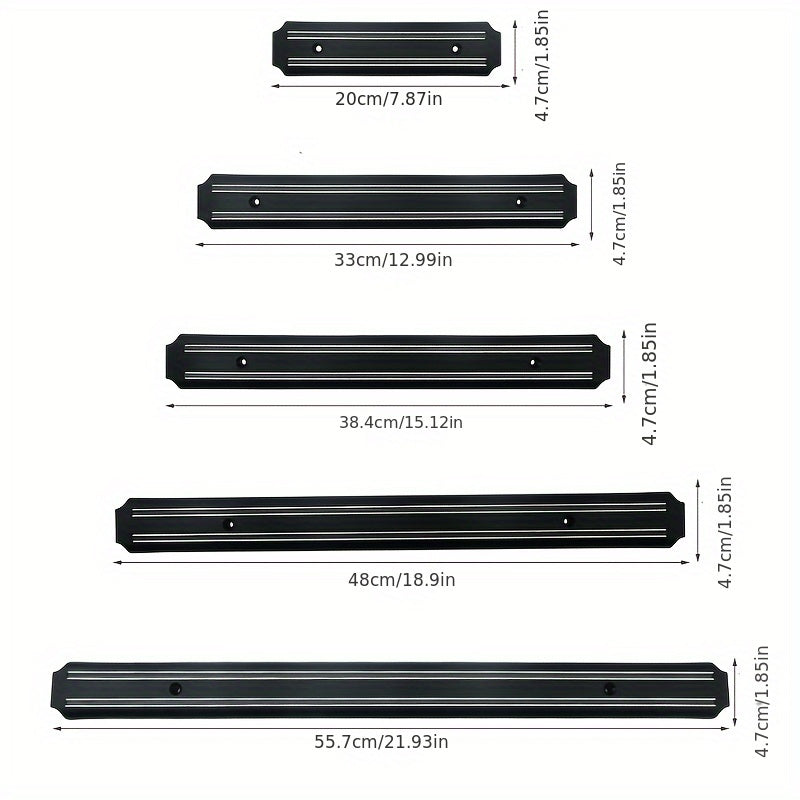 Органайзер для кухни - магнитный держатель для ножей из прочного металла и пластика для безопасного хранения ножей, ножниц и инструментов