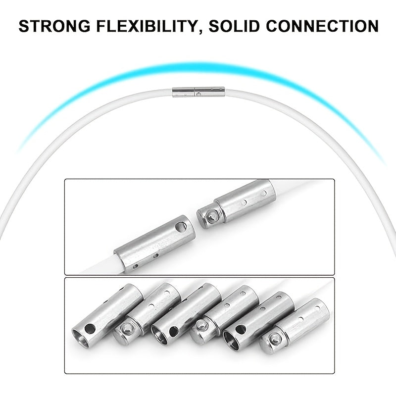 Set of 13 Red Chimney and Exhaust Fan Brushes, Adjustable Nylon Duct Cleaners