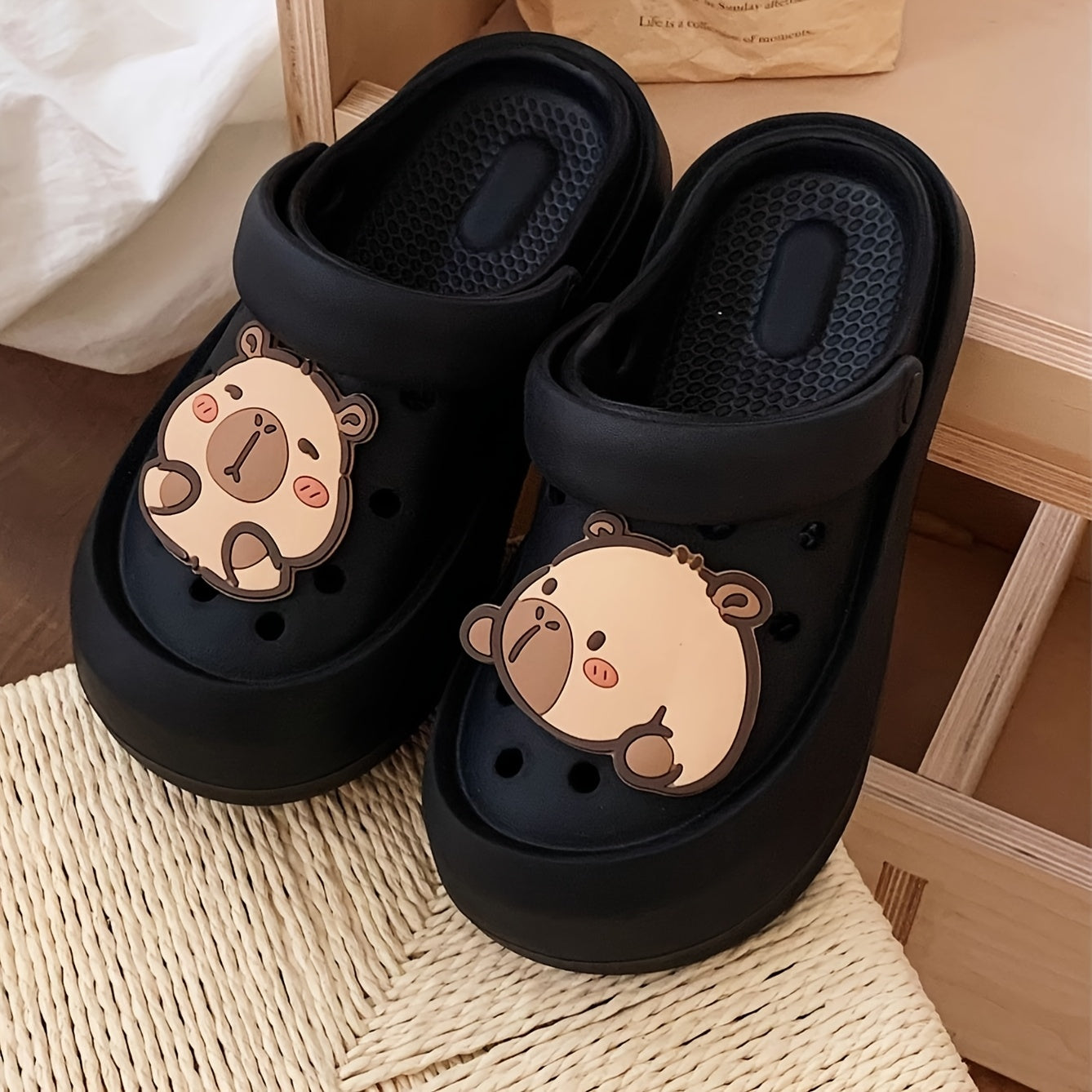 Women's EVA Clogs Casual Summer Sandals Black Green White Beige Indoor Outdoor