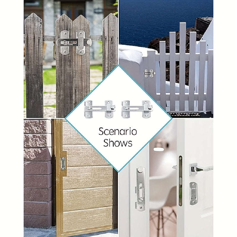 Xavfsizlik eshigi uskunalari aksessuarlari: Uyda slayd eshigi, deraza, shkaf uchun zanglamaydigan po'latdan yasalgan hasp latch qulfi himoyasi