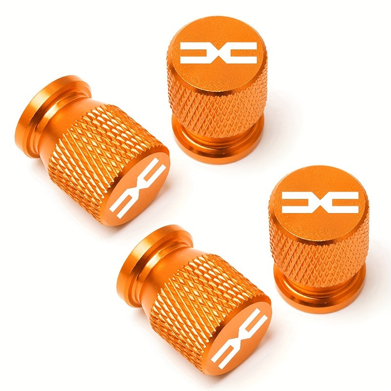 4-to'plam alyuminiy shinalar ventili bo'lagi qopqog'i, avtomobillar uchun universal moslik, chang qopqog'i