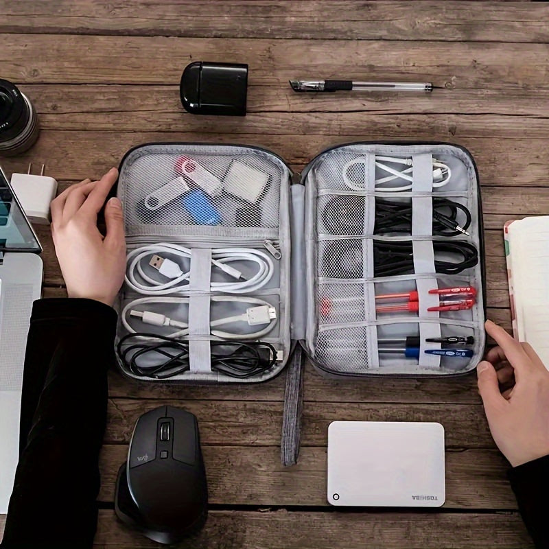 Organizador digital impermeable para accesorios electrónicos de viaje