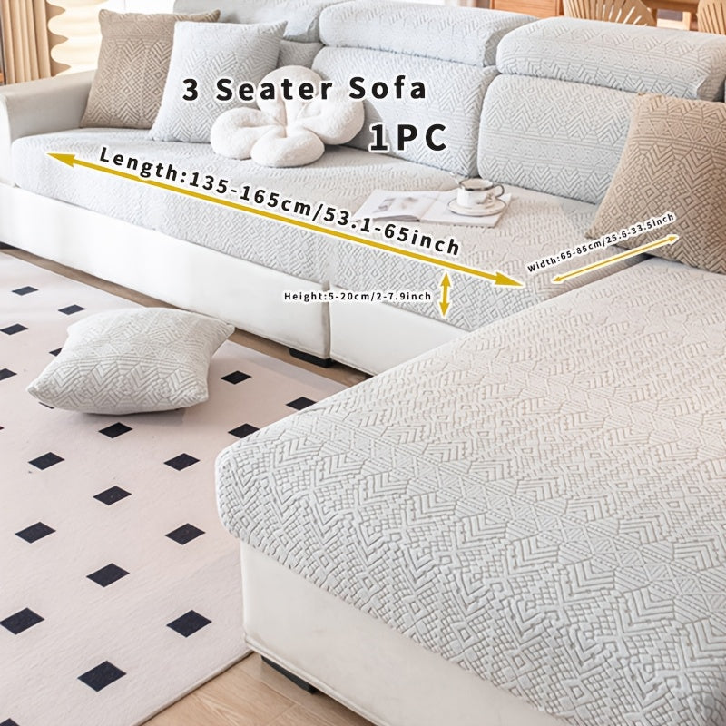 Boho Elastic Sofa Cover Pet-Friendly Machine Washable Fits Various Sizes