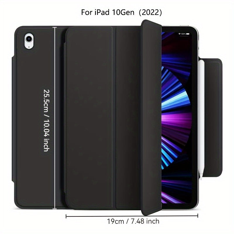 iPad Mini 6, Air 4/5, Pro 11 2022, Air 6 11inch 2024 uchun sun'iy charm aqlli qop. Qalam ushlagichi, kuchli magnit yopilishi va ultra ingichka dizayni bilan egiluvchan qattiq qopqoqni o'z ichiga oladi.