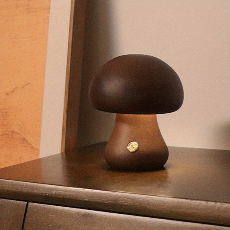 Dimmable LED Mushroom Table Lamp for Bedroom Home Decor Bedside Light