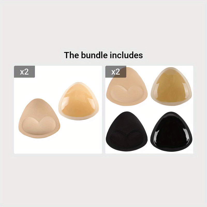 Silicone Breast Pads for Natural Look Wireless Bra Accessories Opaque