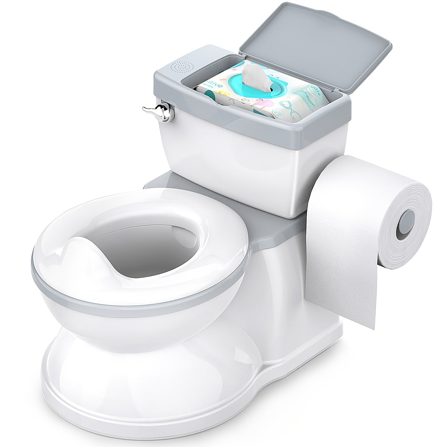 Toddler Potty Training Seat for Boys and Girls with Wipes Storage