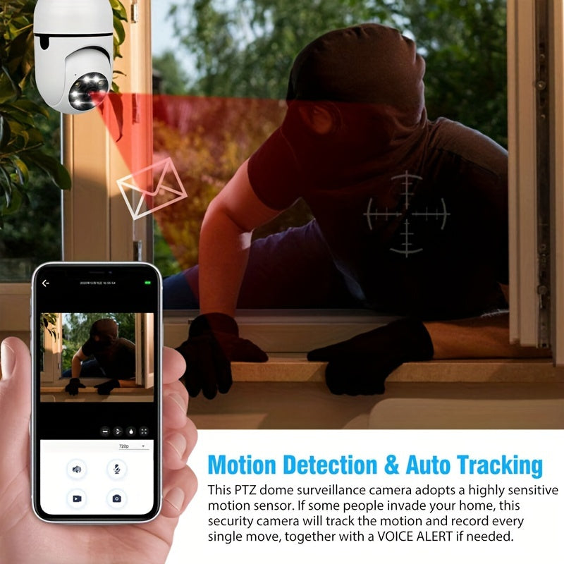 Home Security Camera 1080p WiFi Night Vision Indoor Outdoor Surveillance