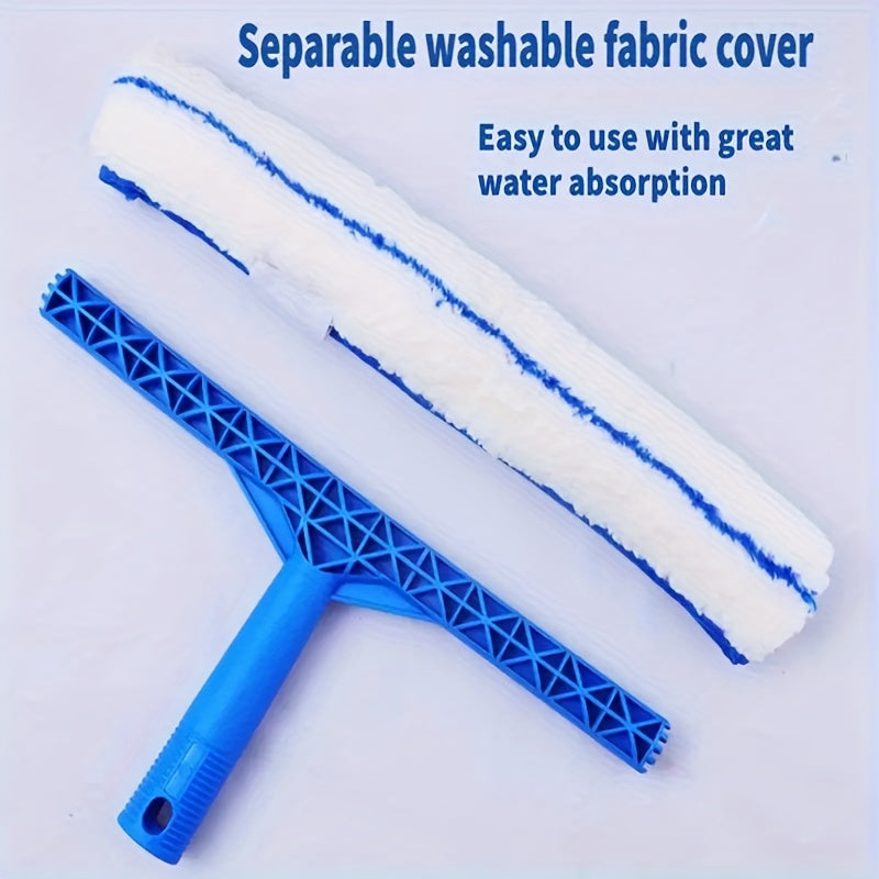 Cuatro raspadores de vidrio retráctiles para limpieza de ventanas, duraderos y fáciles de usar