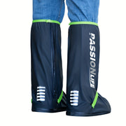 Unisex Waterproof Thick High-Top Shoe Covers for Cycling and Outdoor Activities