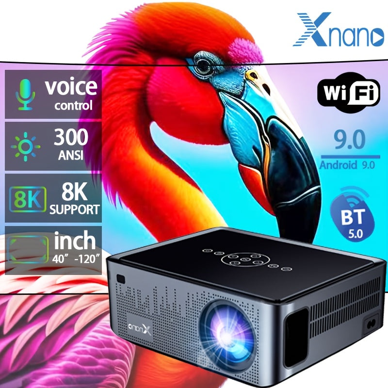 Home Cinema Projector 8K, 12000 Lumens, Android 9, WiFi, Voice Control