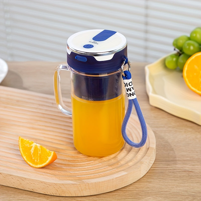 Rechargeable Compact Juicer Cup with USB Charging and 1300mAh Battery for Home and On-the-Go