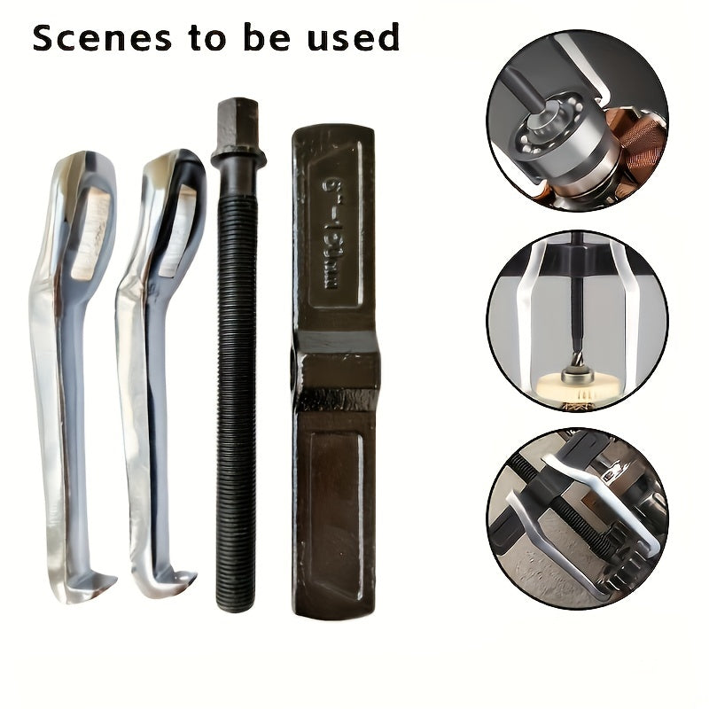 2-Jaw and 3-Jaw Gear Puller Set Adjustable Bearing Removal Chrome Vanadium Steel