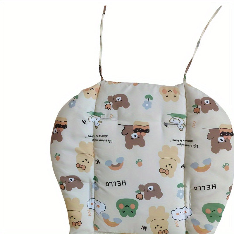Infant Stroller Cushion Pad Soft Thickened Polyester Fiber for Baby Strollers and High Chairs