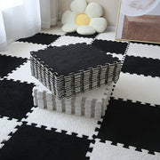 Yotoqxonalar uchun 24 dona sueda bo'lakdan iborat gilamli mozaika mato, ichki polni akustik izolyatsiya qilish va ichki makon dekoratsiyasi