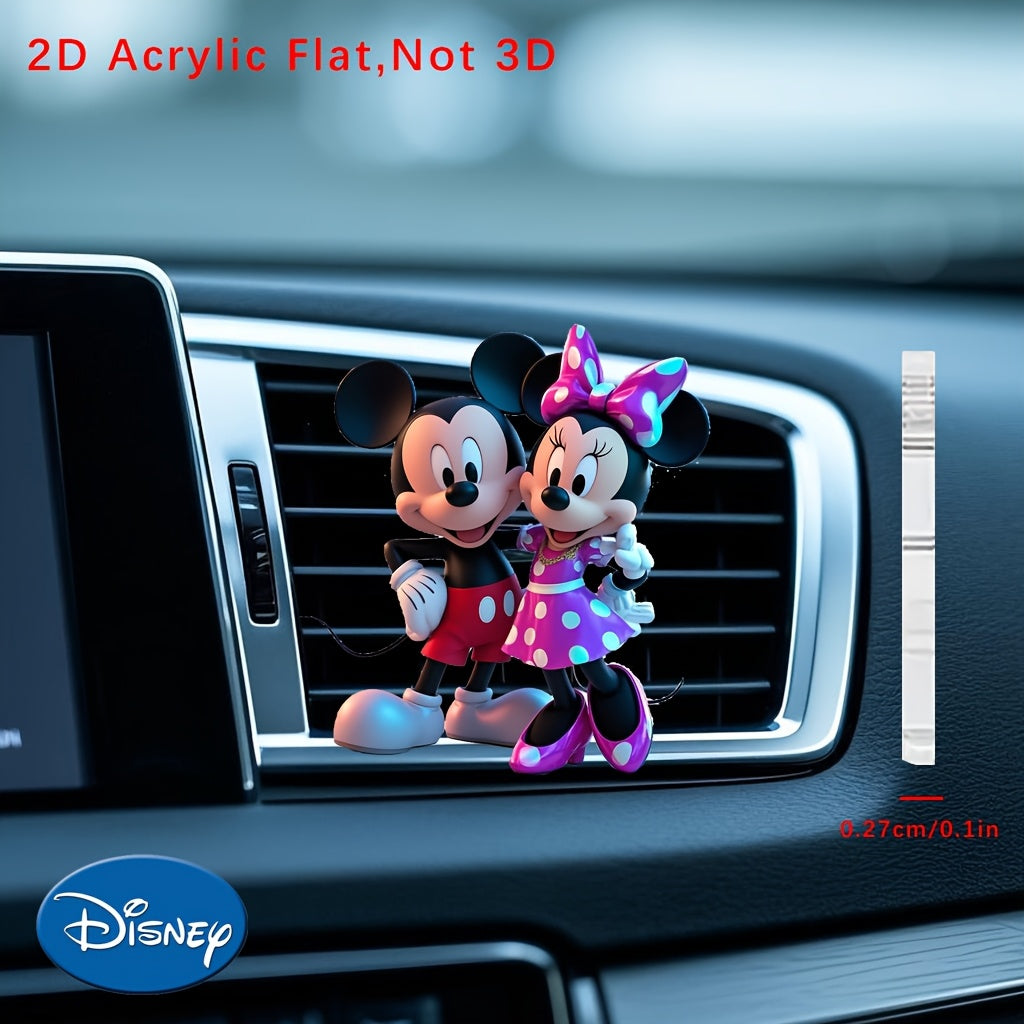 Uniseks plastik 2D tekis avtomobil hidi bilan Disney personajlari