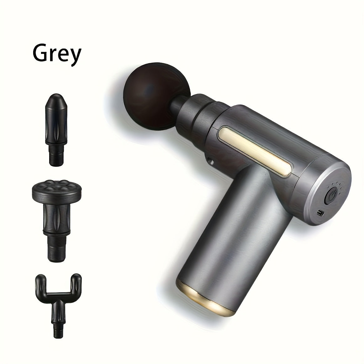 Portable Deep Tissue Massage Gun with USB Rechargeable High Torque Motor for Back and Neck Relief