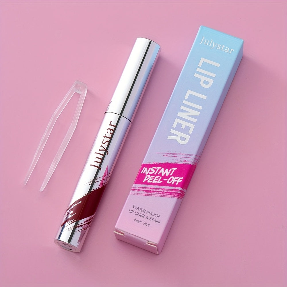 Barcha yengil bej tonlari uchun uzoq davom etadigan suv o'tkazmaydigan lab kontur va bo'yoq