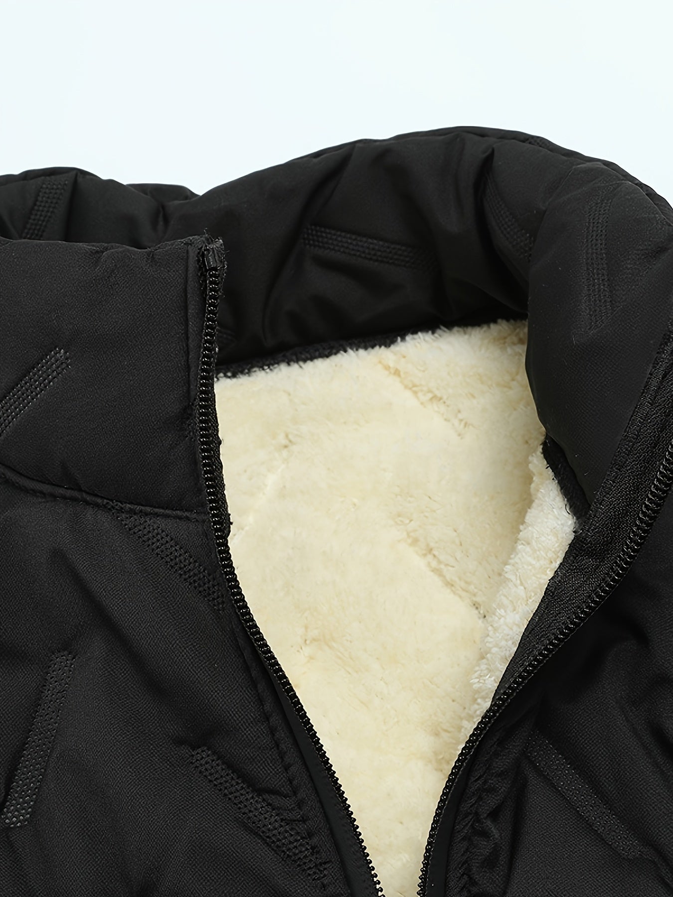 Men's Sleeveless Vest Polyester Stand Collar Solid Casual Fall Winter Outdoor